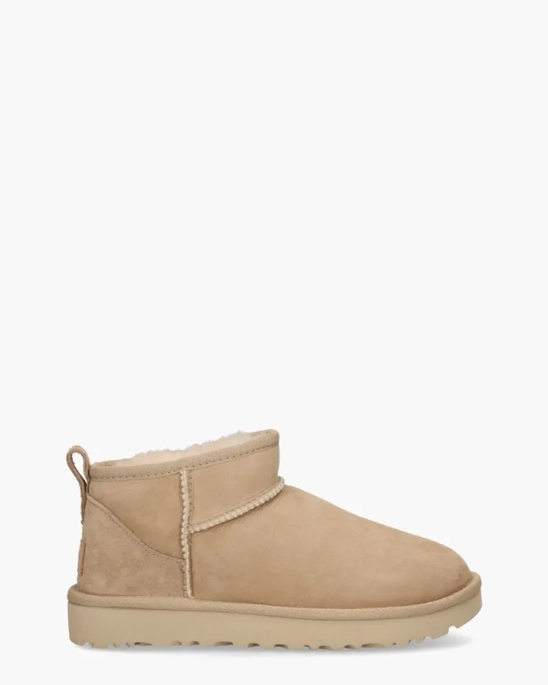 UGG Classic Ultra Mini Boot, enkellaarsjes & boots voor dames in beige
