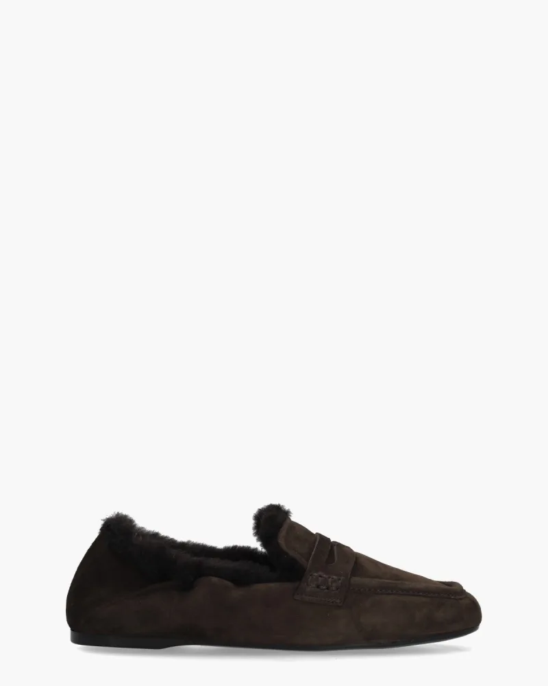 Guglielmo Rotta Sheldon, instappers & loafers voor dames in donkerbruin