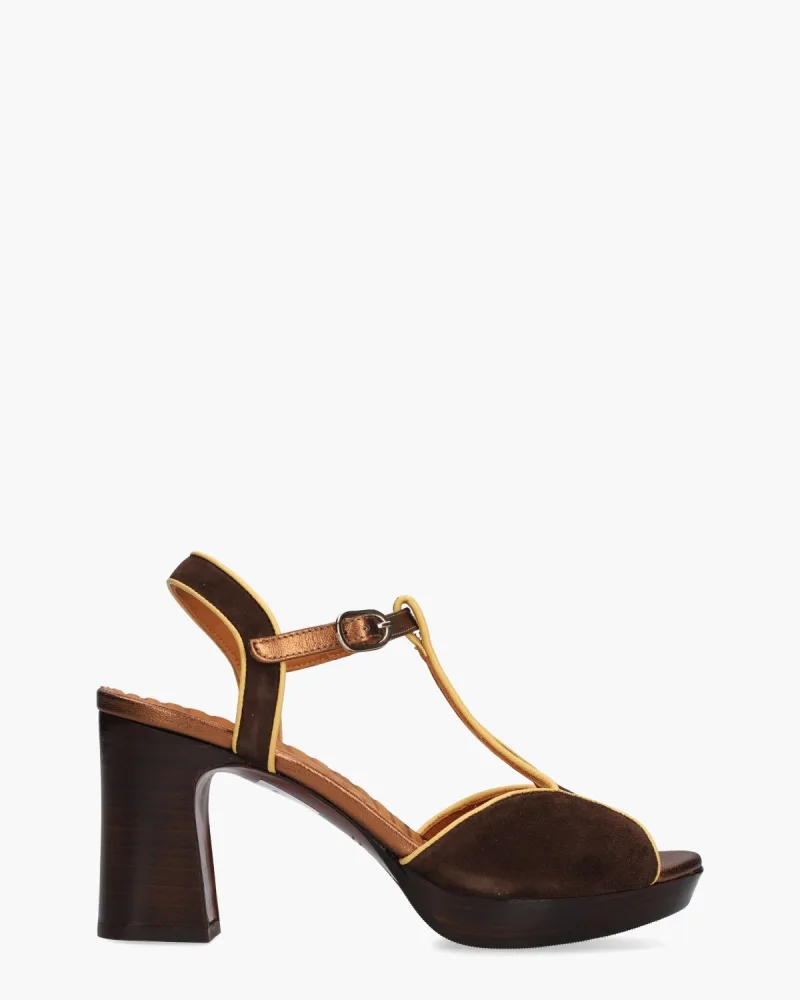 Chie Mihara Keduni, sandalen voor dames in donkerbruin