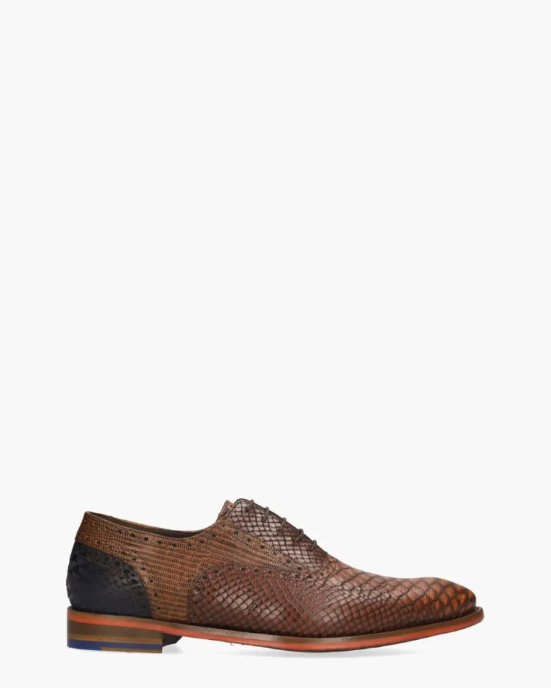 Floris Van Bommel De Stapper 05.16, veterschoenen voor heren in bruin