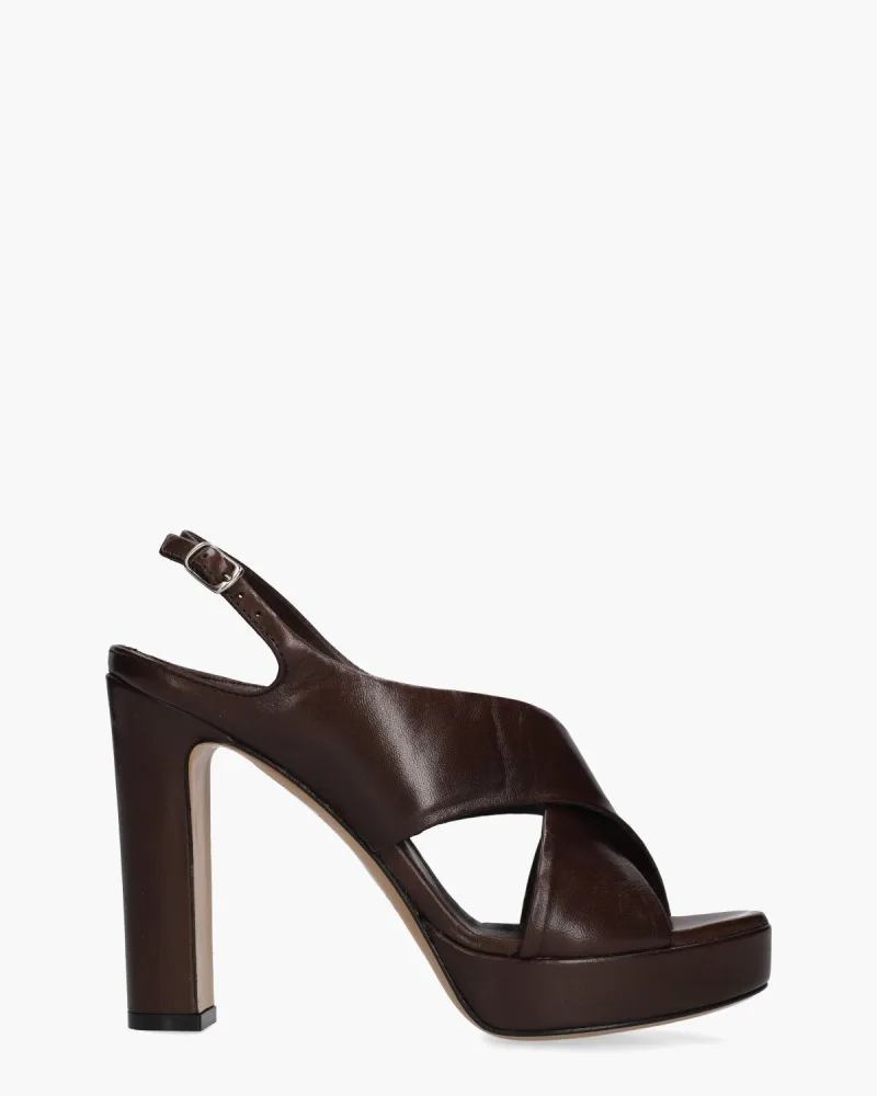 Guglielmo Rotta Gala, sandalen voor dames in donkerbruin
