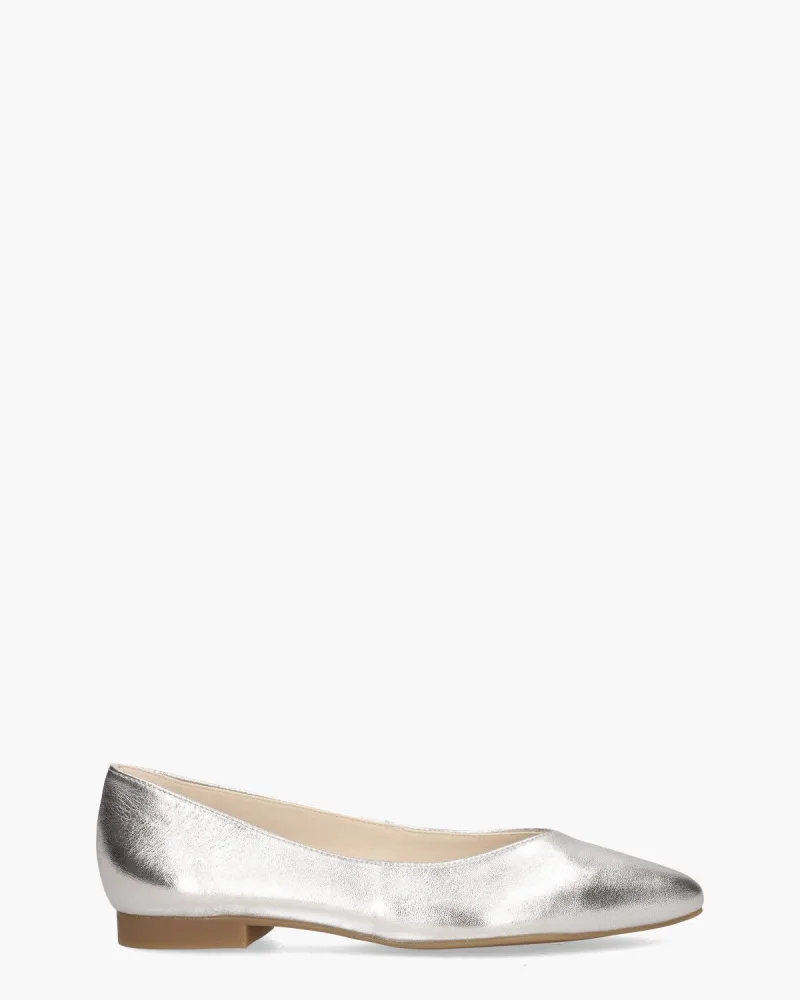 Paul Green 3772-145 's, ballerina's voor dames in zilver