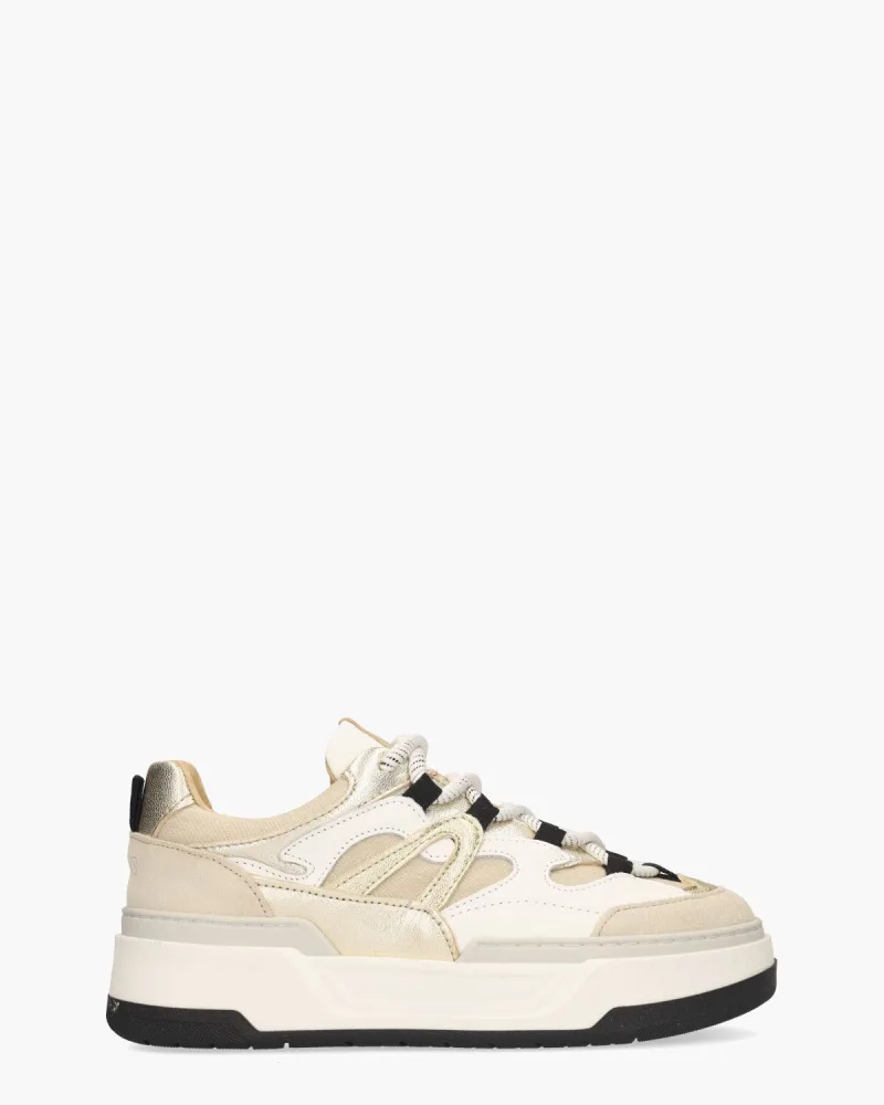 DWRS Label Walton Denim, sneakers voor dames in beige
