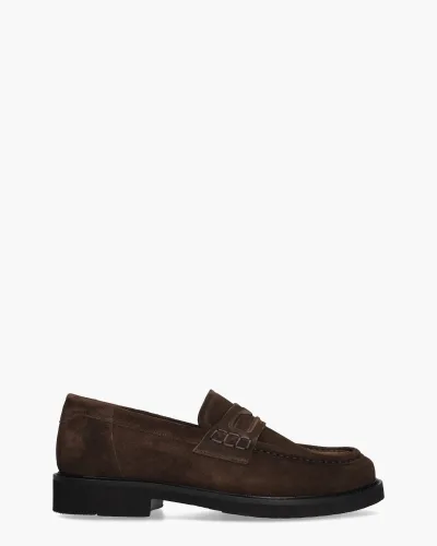 Nubikk Jones Gatsby, instappers & loafers voor heren in donkerbruin, foto 1 van 2