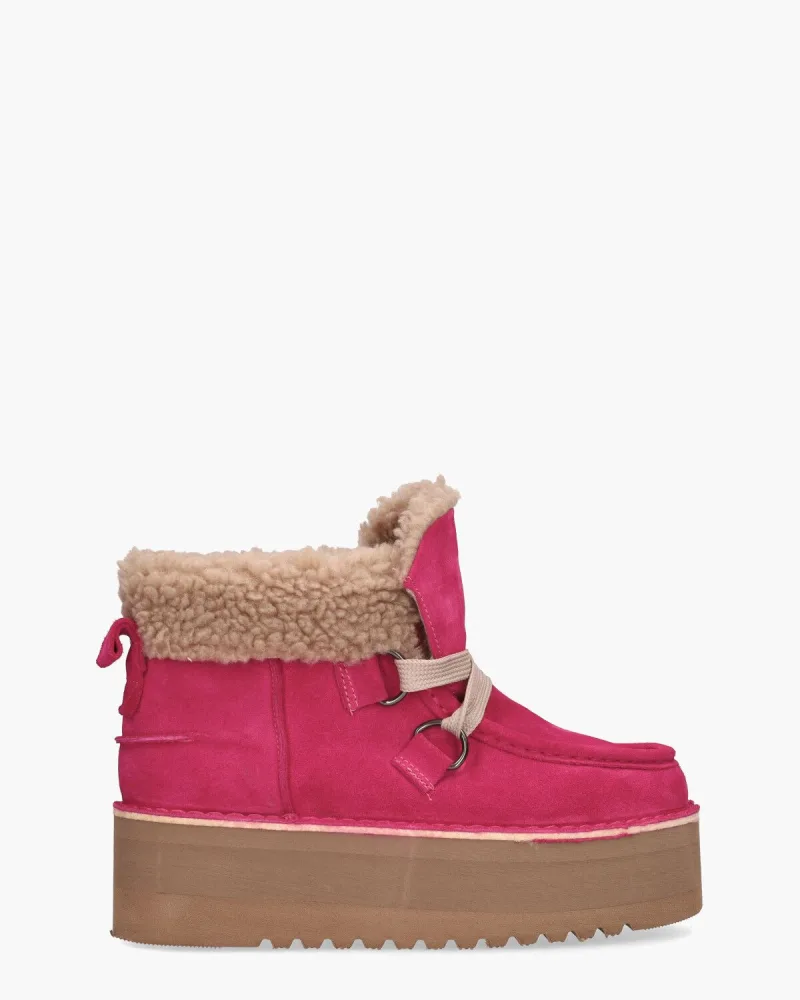 Gioia Saar, enkellaarsjes & boots voor dames in roze
