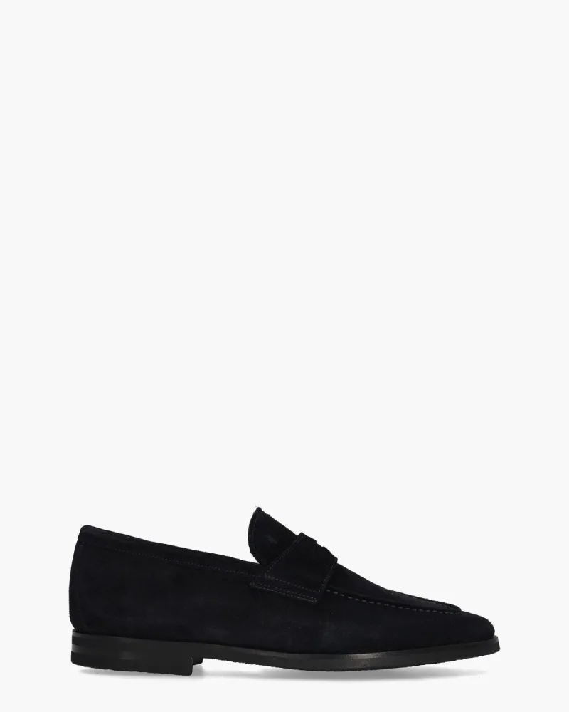 Van Bommel Reda 02.03, instappers & loafers voor heren in blauw