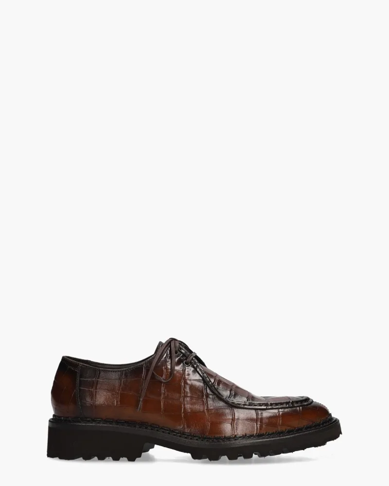 Harris 1407, veterschoenen voor heren in bruin
