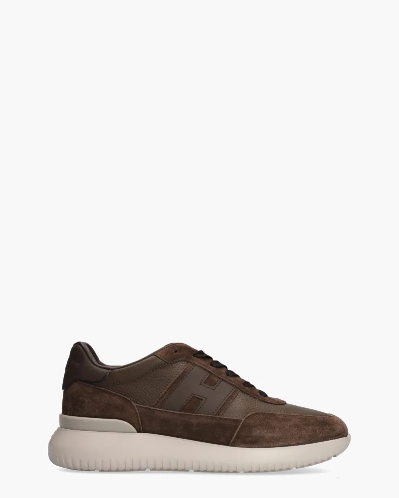 Hogan Interactive³, sneakers voor heren in donkerbruin