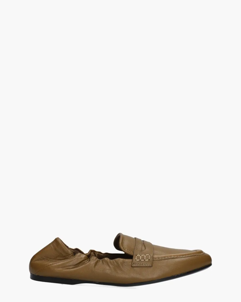 Guglielmo Rotta Satin, instappers & loafers voor dames in groen