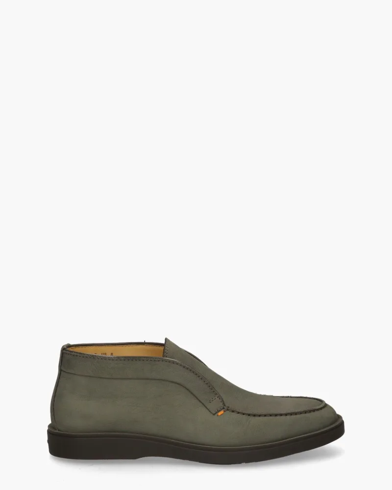 Santoni 17823, instappers & loafers voor heren in grijs