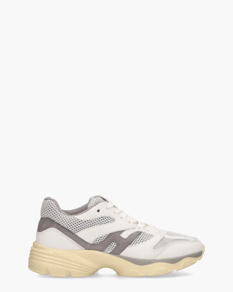 Hogan H665, sneakers voor dames in wit/grijs