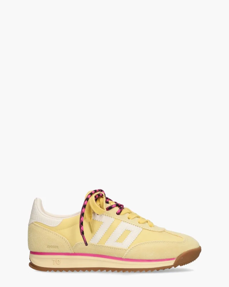 Back 70 Jogger Spongy Nylon Lichtgeel, sneakers voor dames