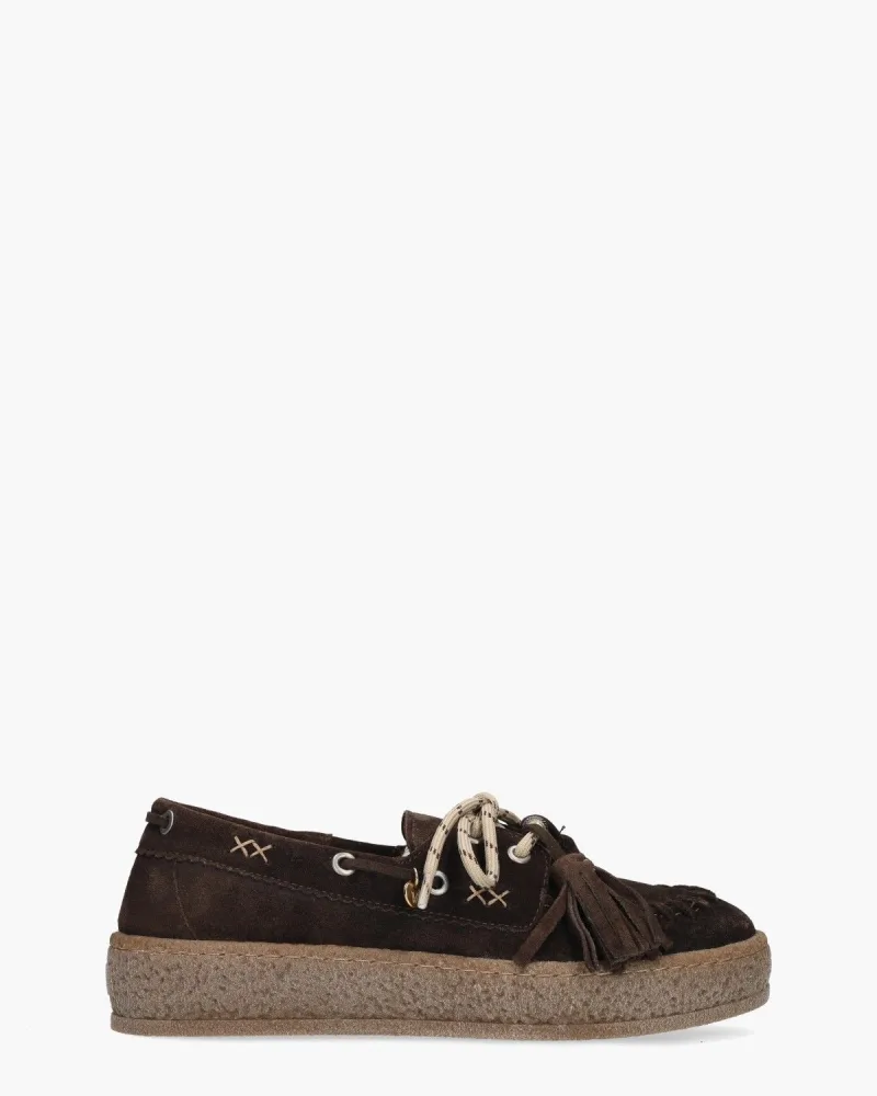 Via Vai Rox Romee, instappers & loafers voor dames in donkerbruin