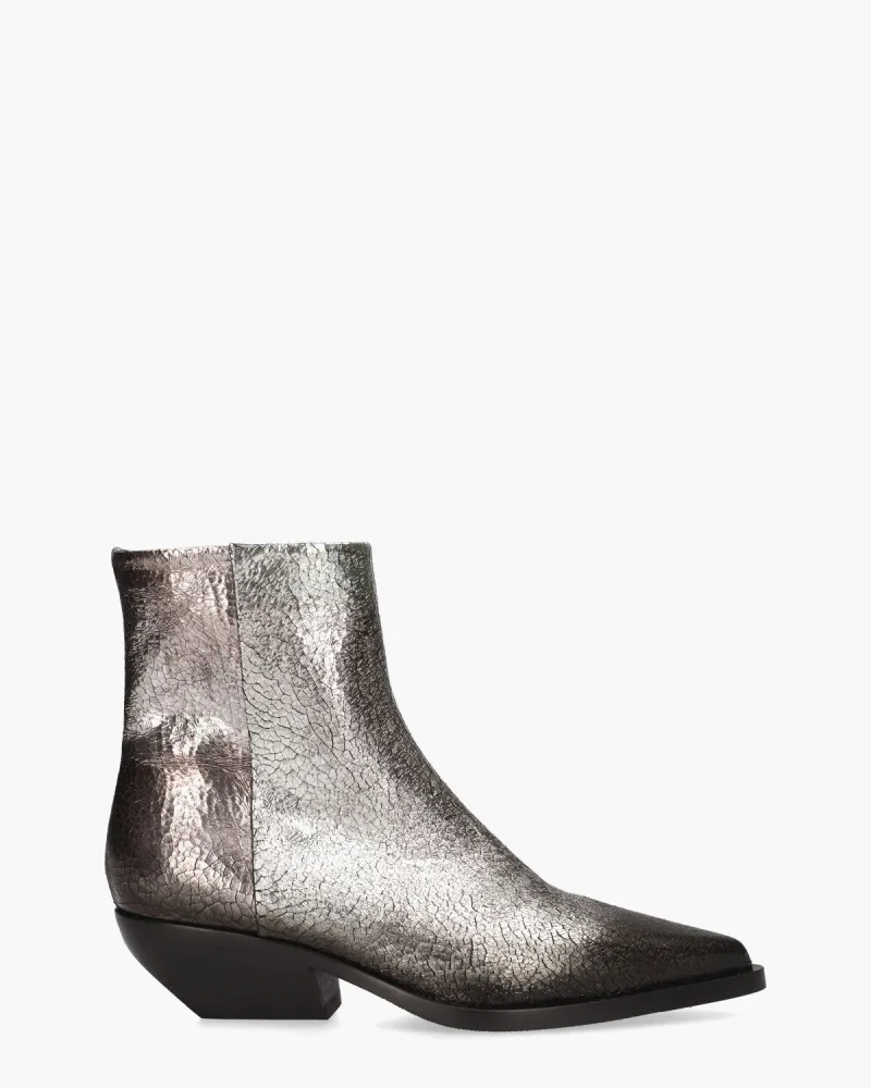 Elena Iachi E4021, enkellaarsjes & boots voor dames in zilver