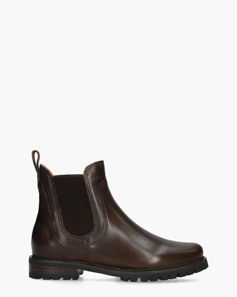 Everybody 29703, enkellaarsjes & boots voor dames in donkerbruin