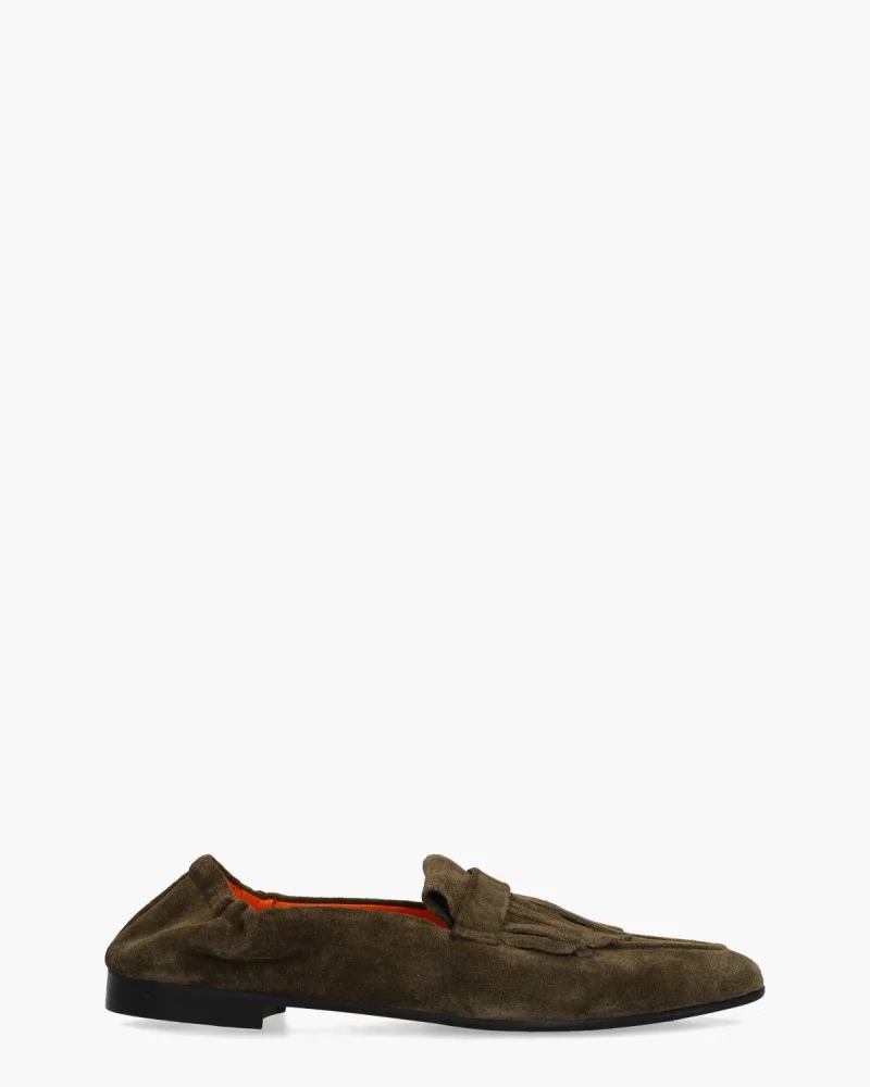 Kroll Wedge 1G, instappers & loafers voor dames in donkergroen
