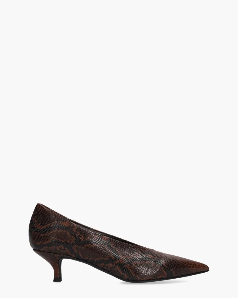 Gioia Aicha, pumps voor dames in donkerbruin/zwart