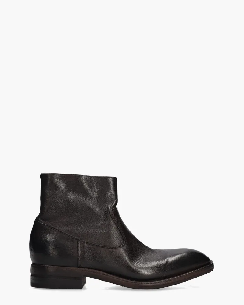 Fabrizio Silenzi 4198, enkellaarsjes & boots voor heren in donkerbruin