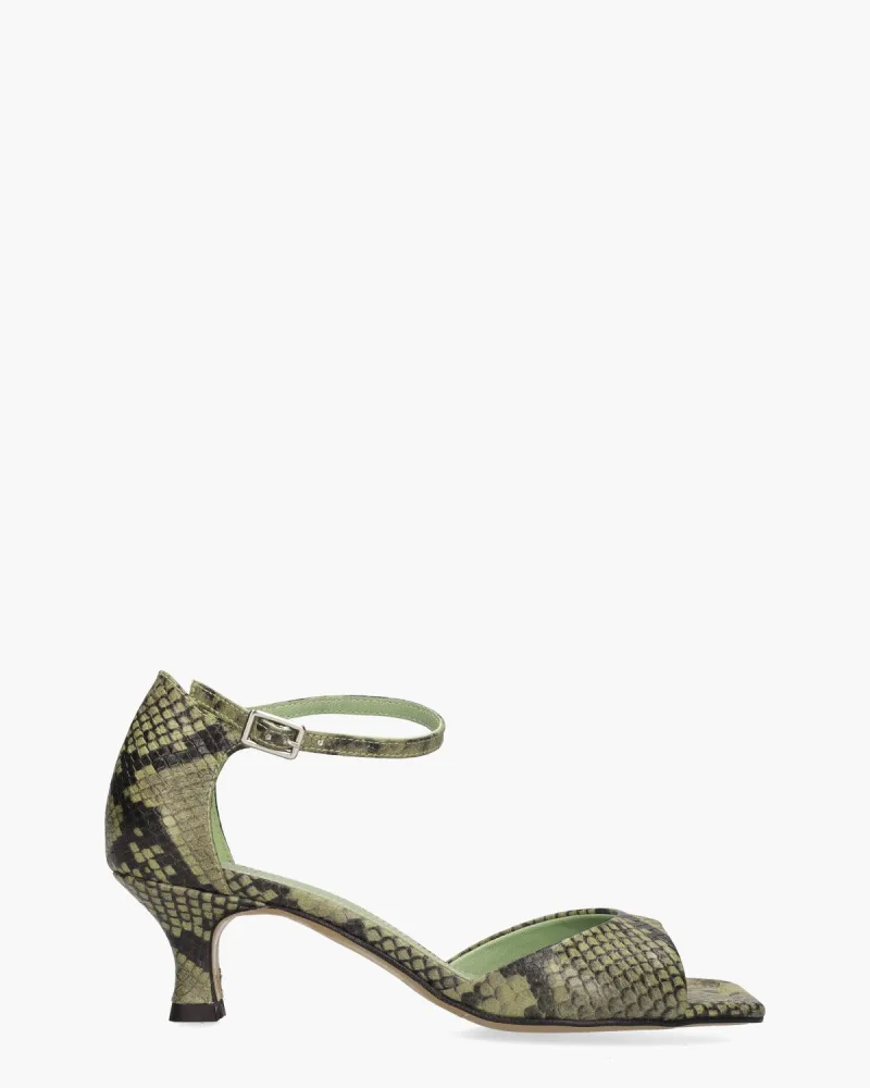 Toral Rubby, pumps voor dames in groen/zwart