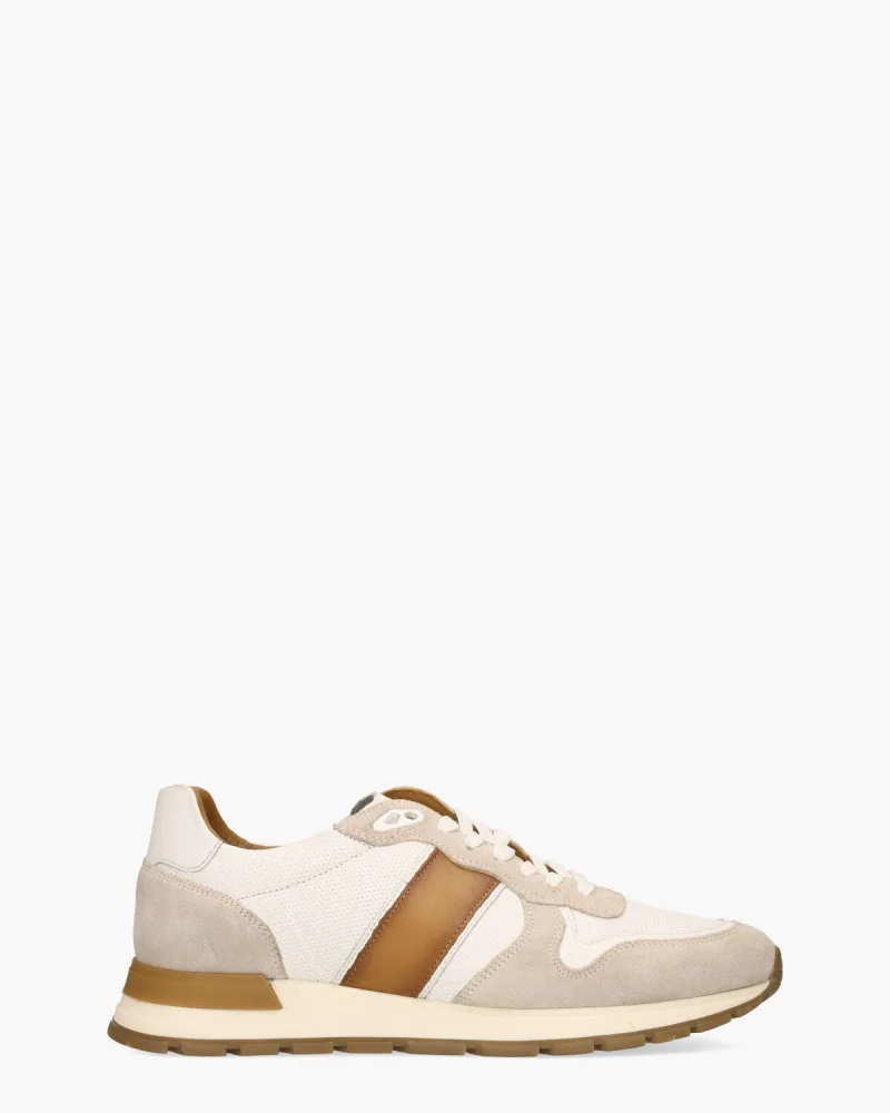 Daniel Kenneth Winay, sneakers voor heren in wit/cognac