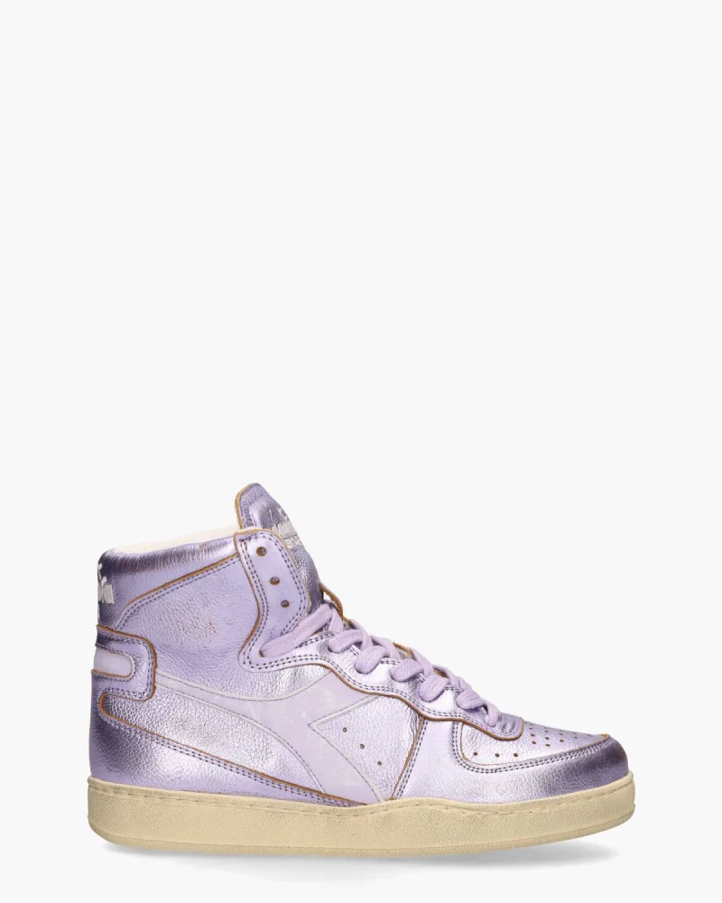 Diadora Heritage Mi Basket Metal Used, sneakers voor dames in paars