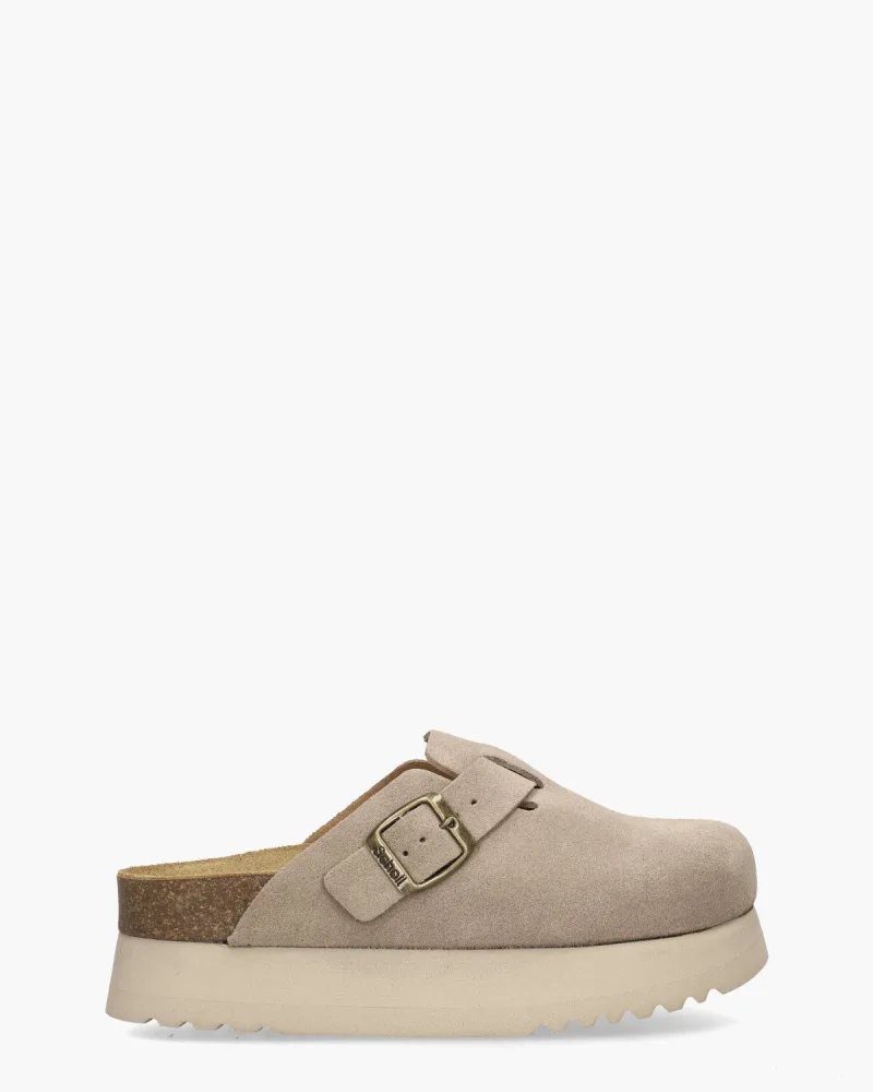 Scholl Justine, slippers voor dames in bruin