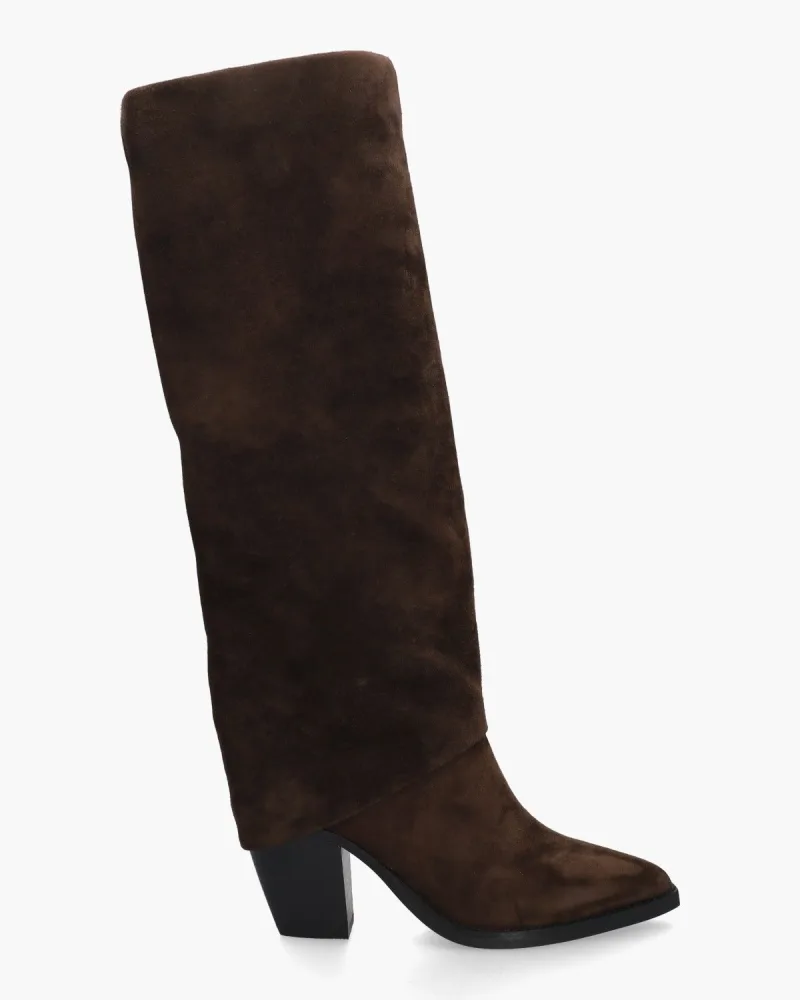 Di Lauro Donata, enkellaarsjes & boots voor dames in donkerbruin