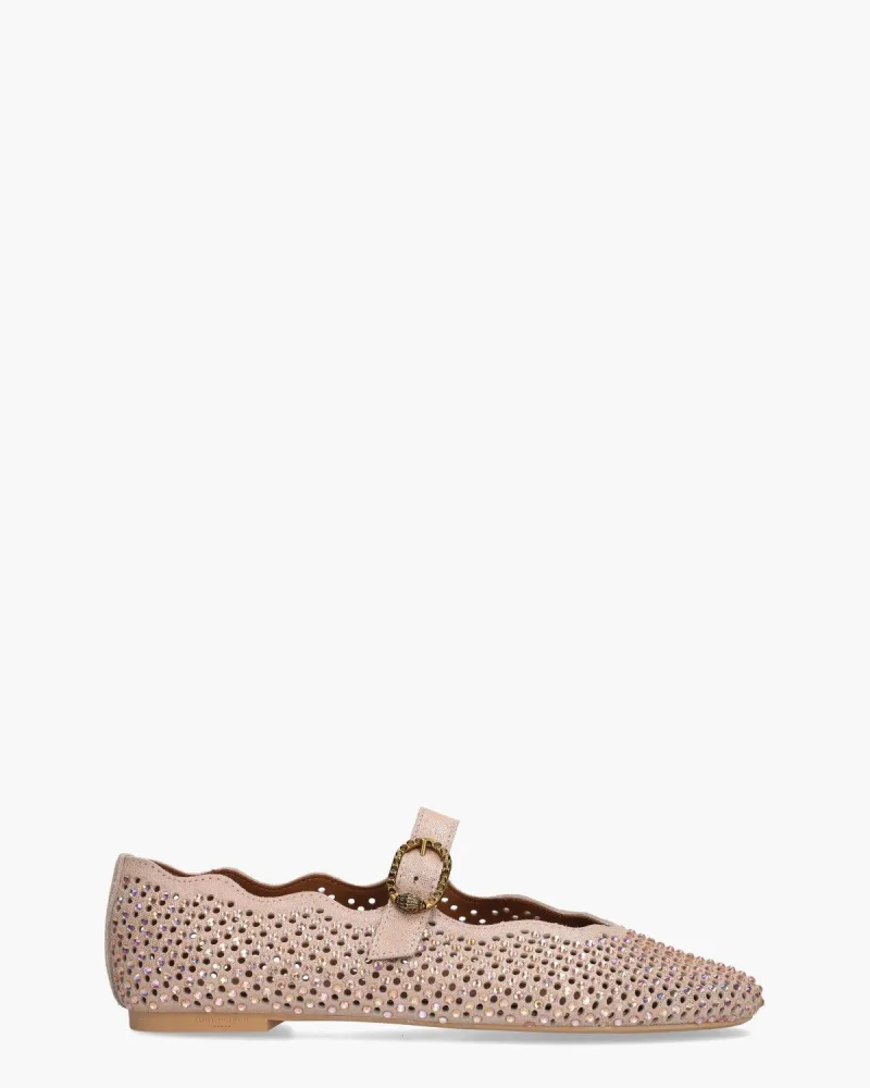 Kurt Geiger Wavy Mayfair Ballet Flat Oudroze 's, ballerina's voor dames in roze