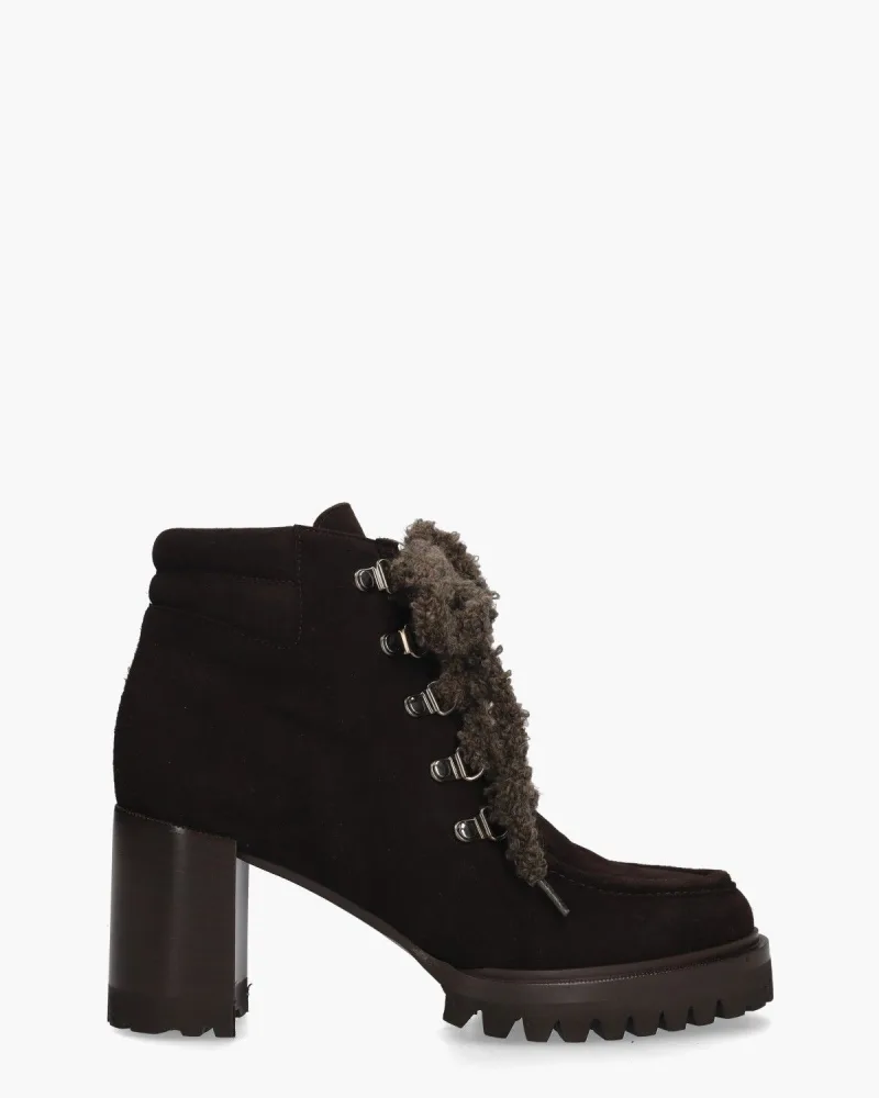 Truman's 79737, enkellaarsjes & boots voor dames in donkerbruin