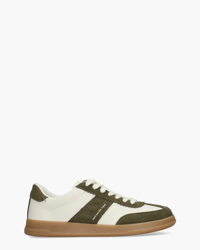 East Pacific Trade Santos, sneakers voor heren in off-white/groen