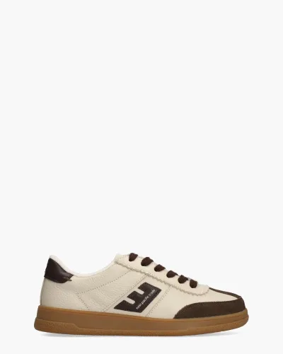 East Pacific Trade Santos, sneakers voor dames in off-white/bruin, foto 1 van 2