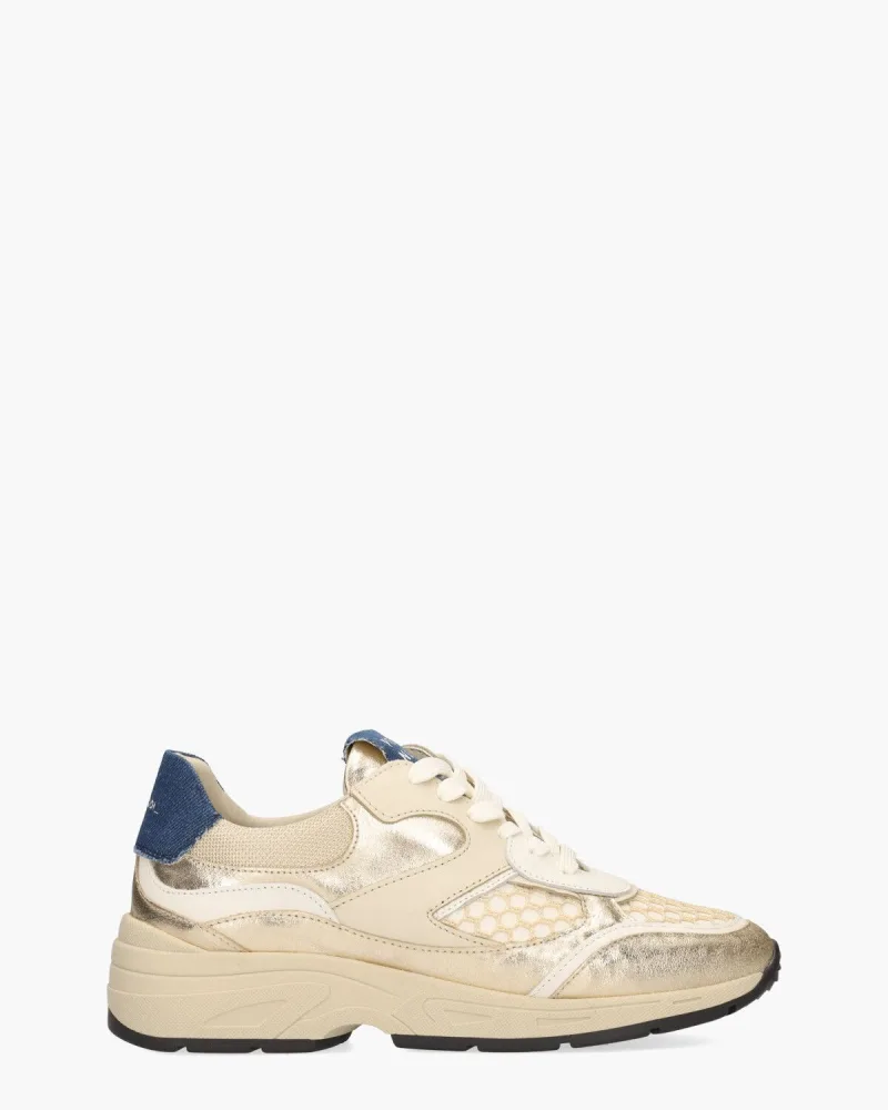 Piedi Nudi Talla 04.02, sneakers voor dames in goud
