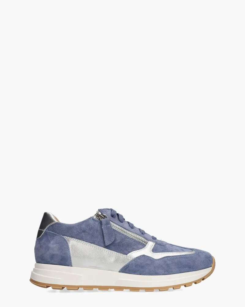 Cypres Si Ziana, sneakers voor dames in blauw/zilver