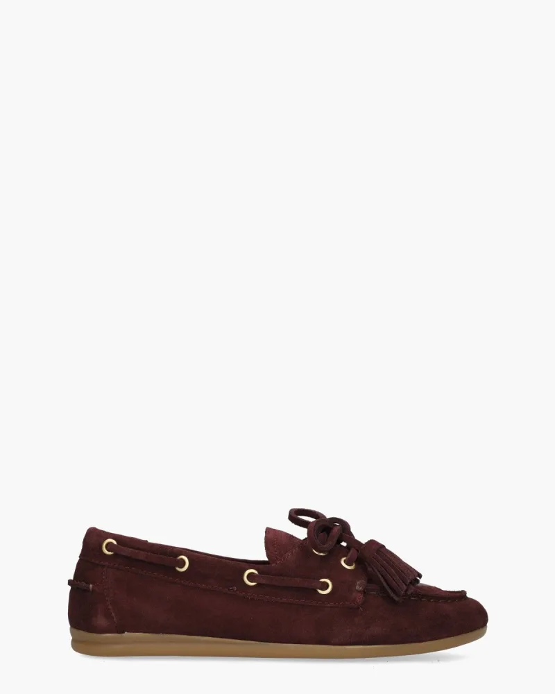 Toral Shima Bordeauxrood, instappers & loafers voor dames in rood