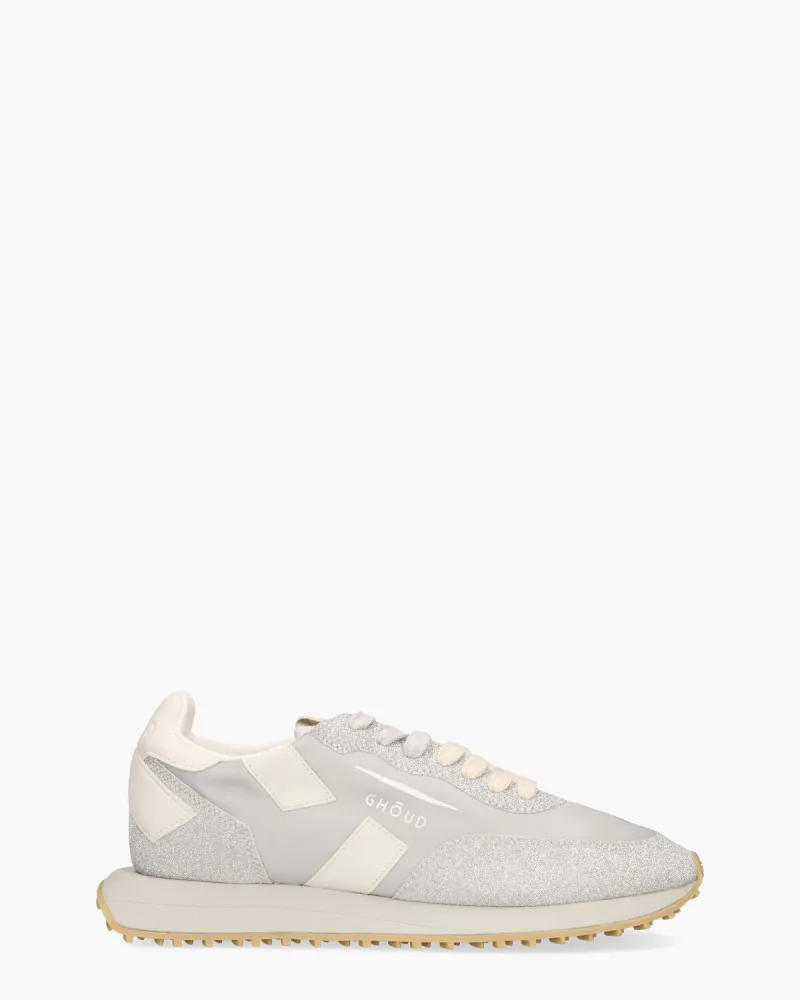 Ghoud Star Low, sneakers voor dames in lichtgrijs/zilver