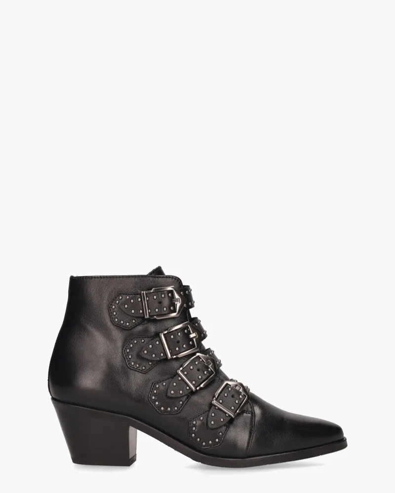 Pertini 12368, enkellaarsjes & boots voor dames in zwart