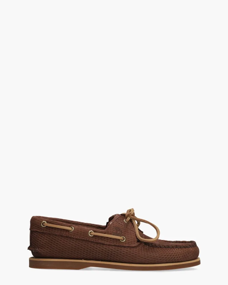 Timberland Lake House Classic 2-Eye Boat Shoe, veterschoenen voor heren in donkerbruin