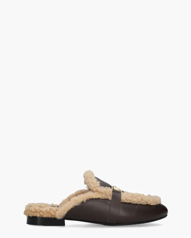 Gioia Semi, instappers & loafers voor dames in donkerbruin