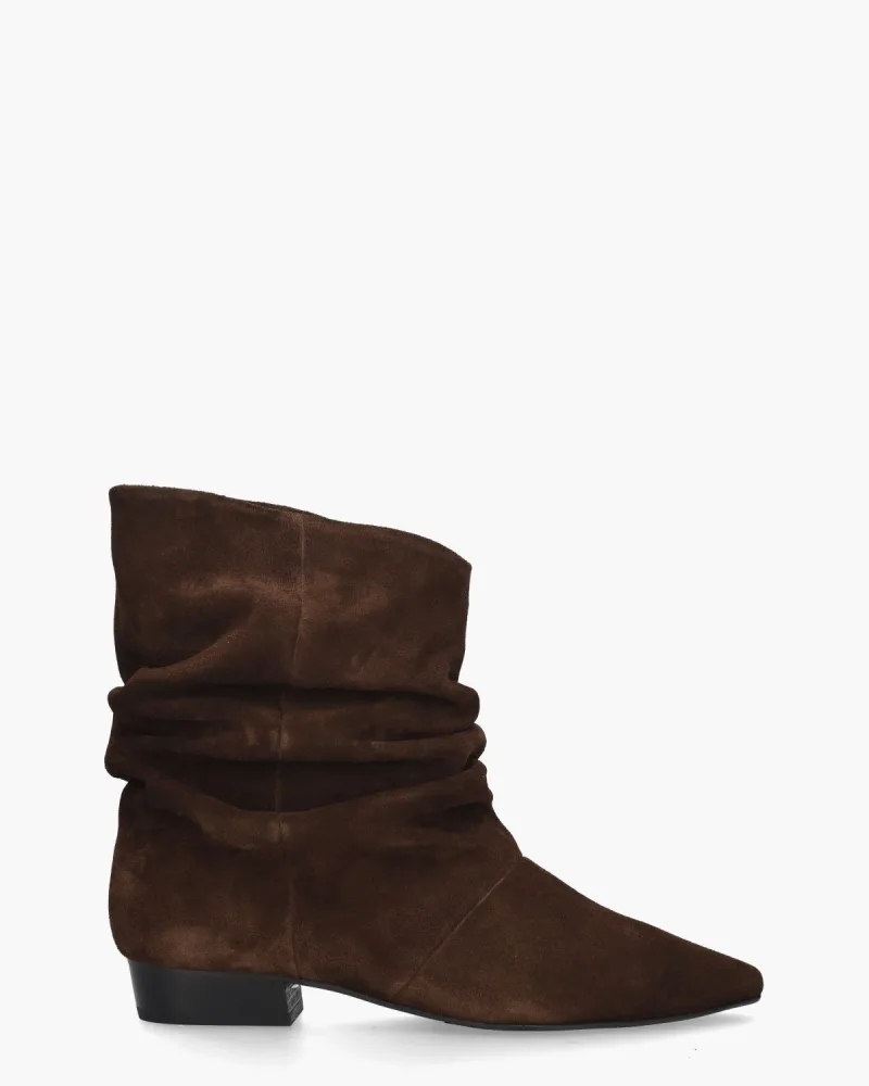 Gioia Luana-2, enkellaarsjes & boots voor dames in donkerbruin