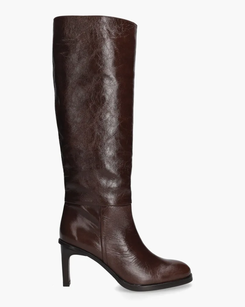 Zinda 3691, enkellaarsjes & boots voor dames in donkerbruin