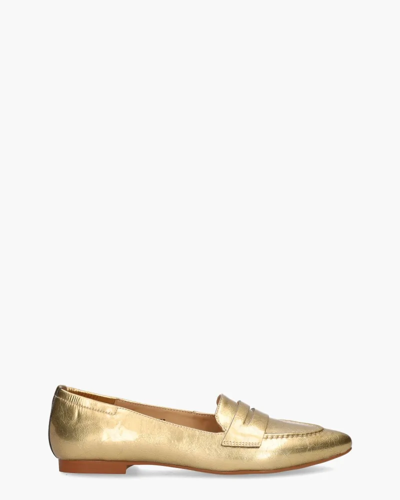 Di Lauro Tera, instappers & loafers voor dames in goud