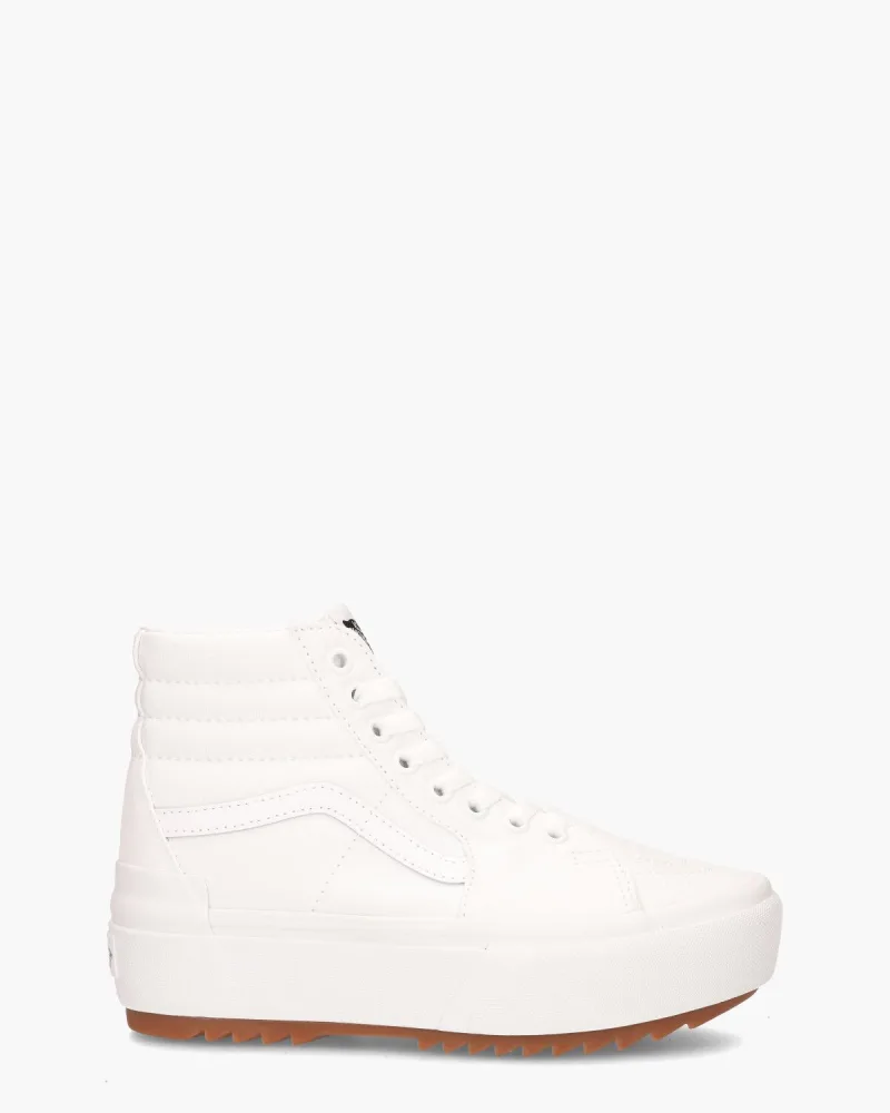 Vans SK8-Hi Stacked Canvas, sneakers voor dames in wit