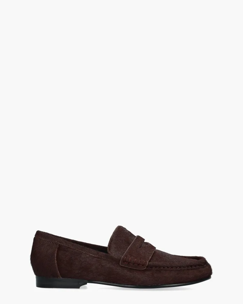 Bibi Lou Lyra Bordeauxrood, instappers & loafers voor dames in rood