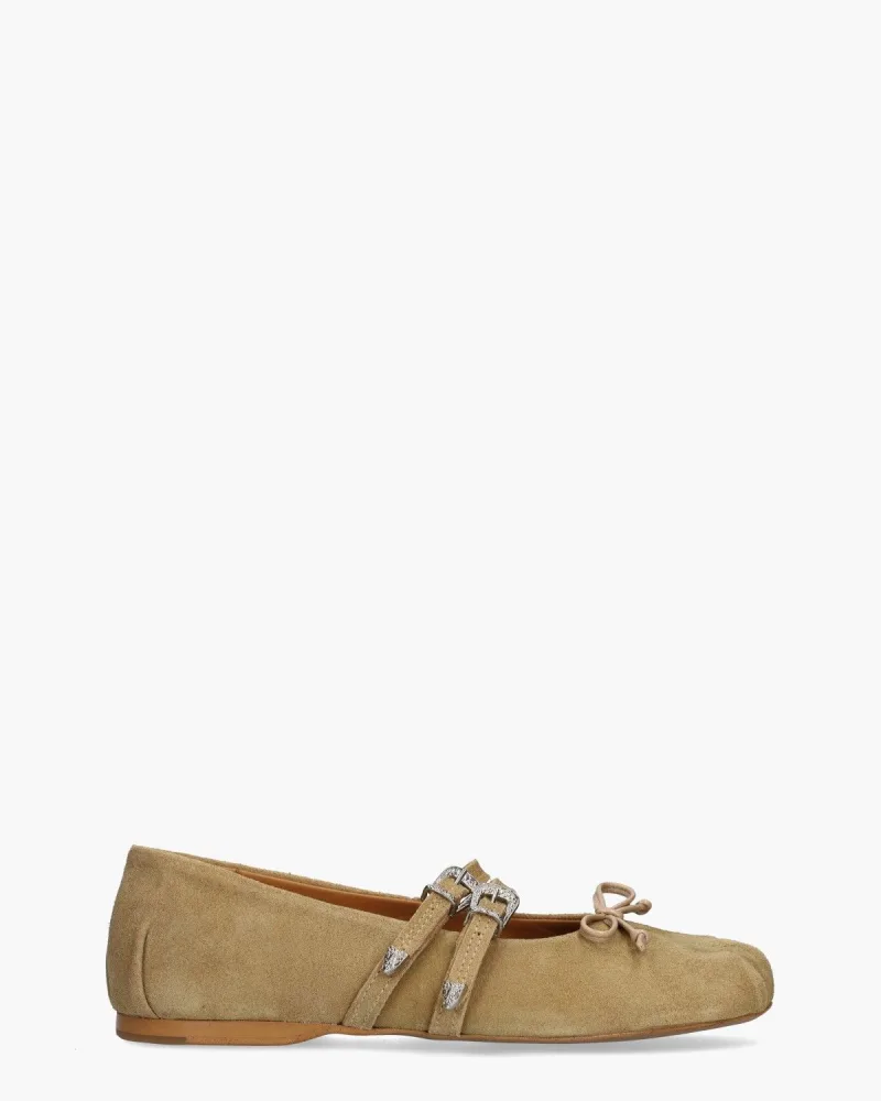 Posa Vita Cognac 's, ballerina's voor dames in bruin