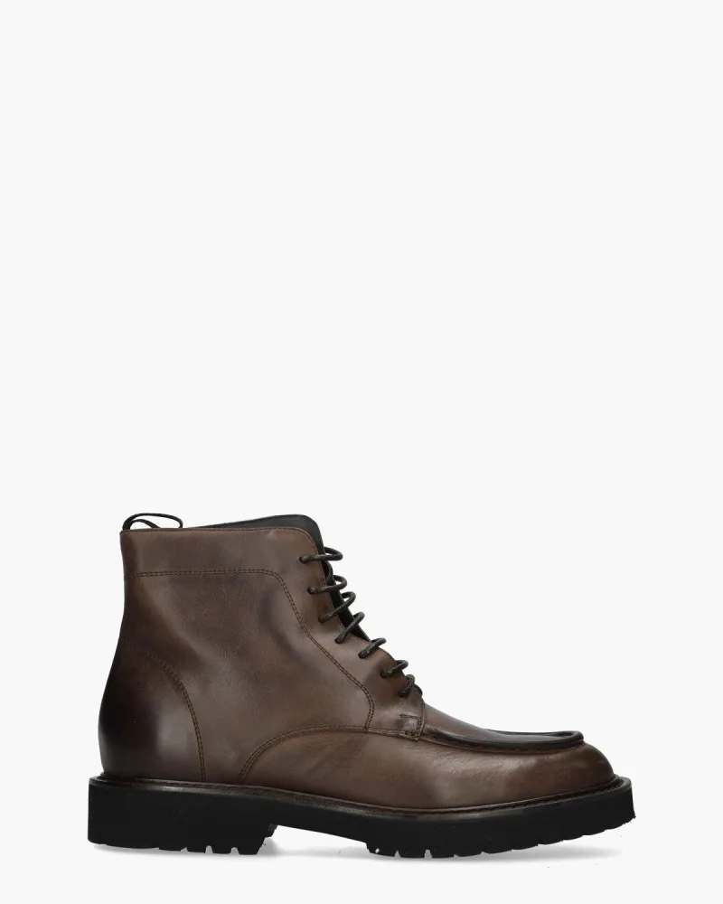 Rossano Bisconti 730-04, enkellaarsjes & boots voor heren in donkerbruin