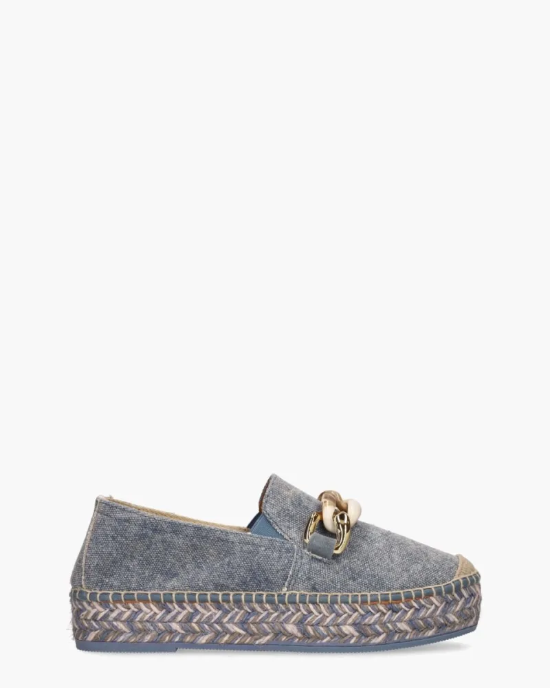 Viguera 2041 Jeansblauw, instappers & loafers voor dames in blauw