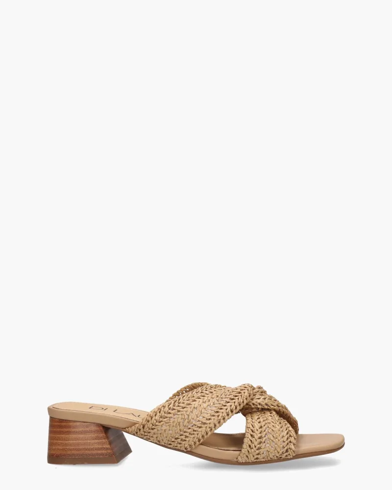 Di Lauro Terese, slippers voor dames in beige