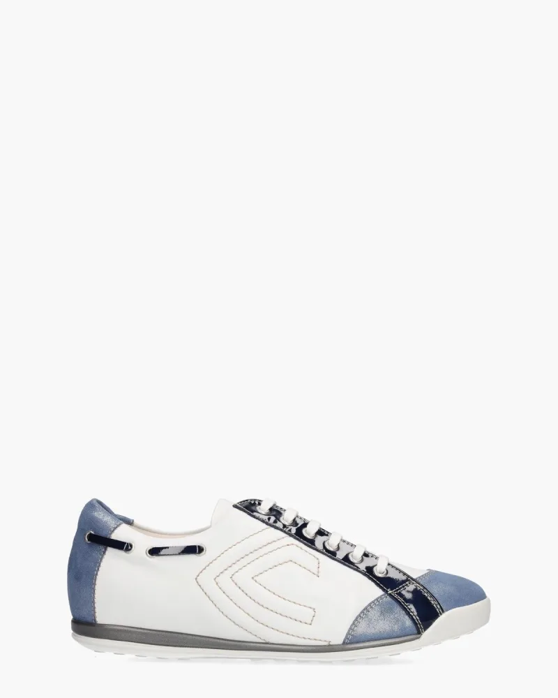 La Cabala L902024, sneakers voor dames in wit/blauw