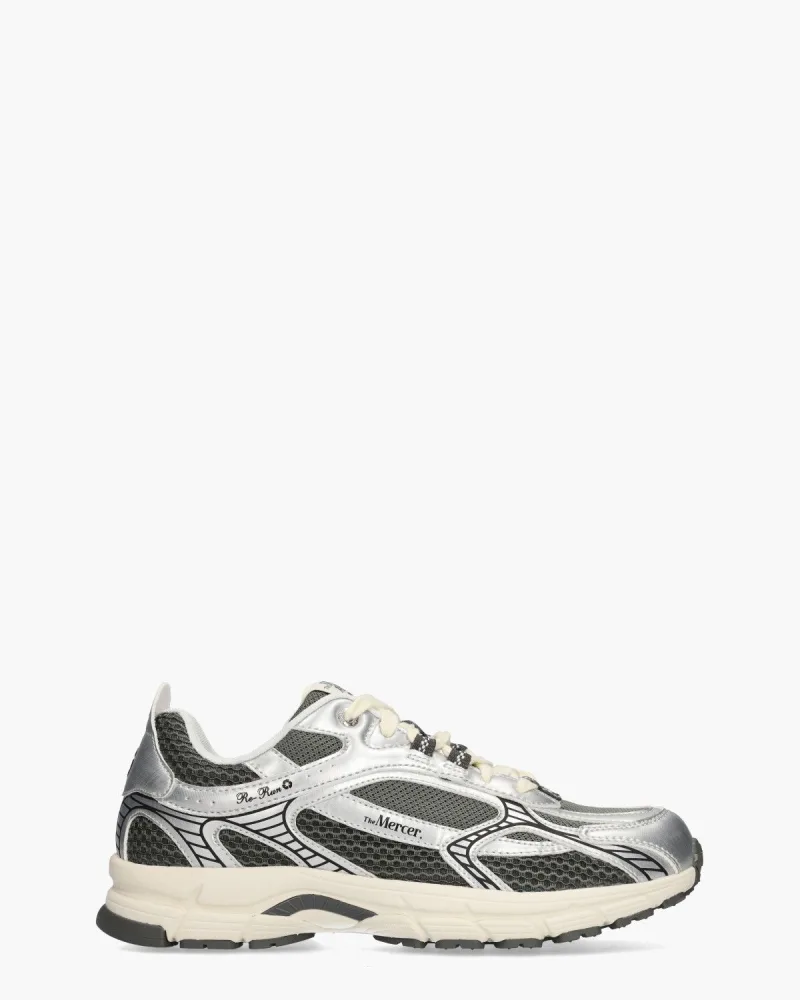 Mercer Amsterdam The Re-Run Twin Mesh, schoenen voor heren in zilver/grijs