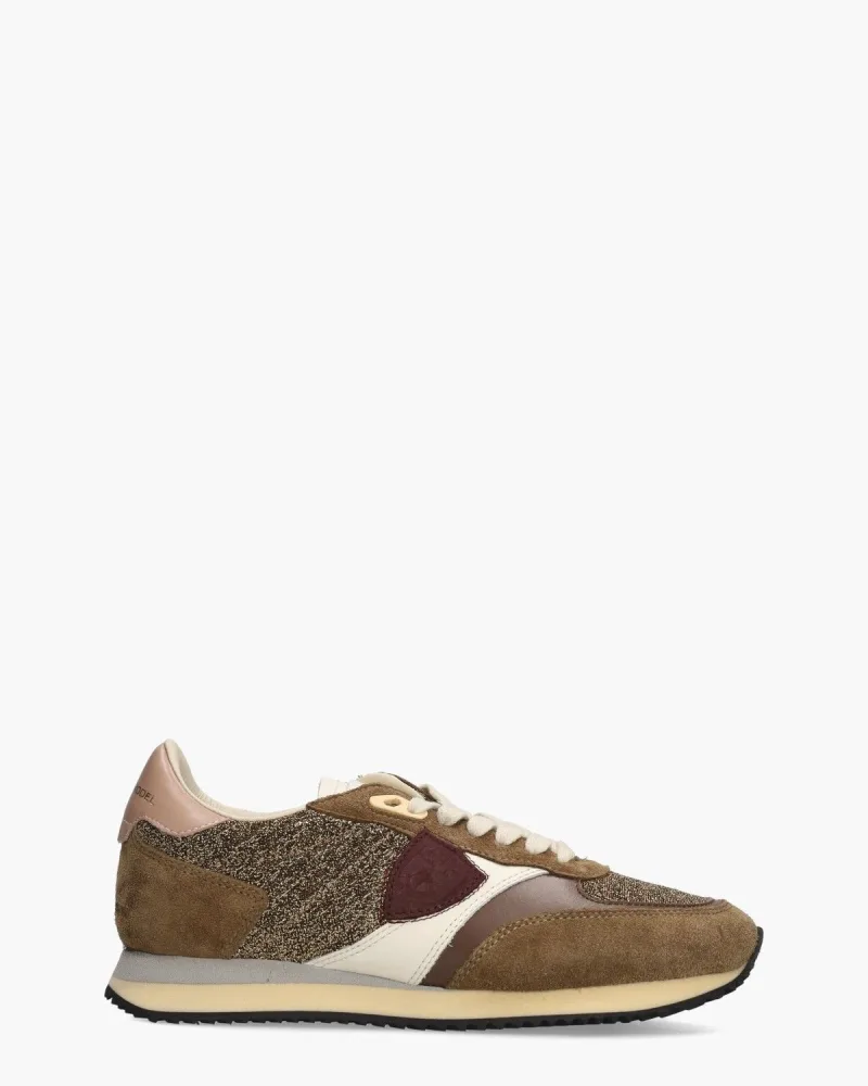 Philippe Model Blville, sneakers voor dames in bruin